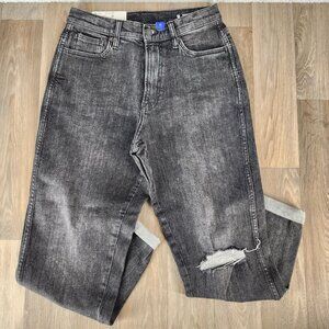 Arizona Jeans Highest-Rise Mom Jean Size 9 Black Phoenix Relaxed Fit Tapered Leg